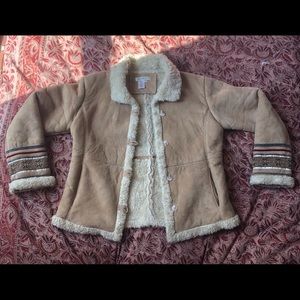 Coldwater Creek faux suede mid-weight jacket